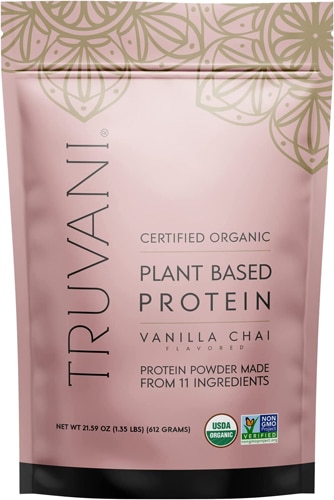 Truvani Organic Plant Based Protein Powder Vanilla Chai