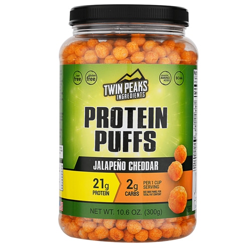 Twin Peaks Ingredients Protein Puffs Jalapeno Cheddar