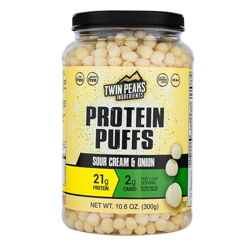 Twin Peaks Ingredients Protein Puffs Sour Cream & Onion