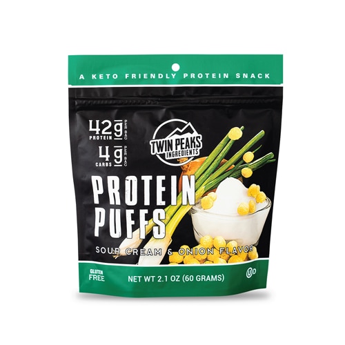 Twin Peaks Ingredients Protein Puffs Sour Cream & Onion