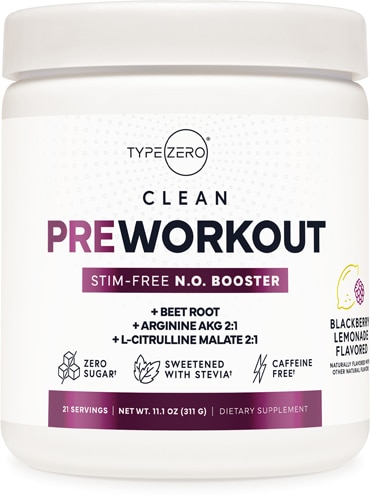 Type Zero Pre Workout Blackberry Lemonade