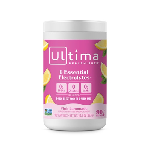 Ultima Replenisher Hydration Electrolyte Drink Mix - Canister Pink Lemonade