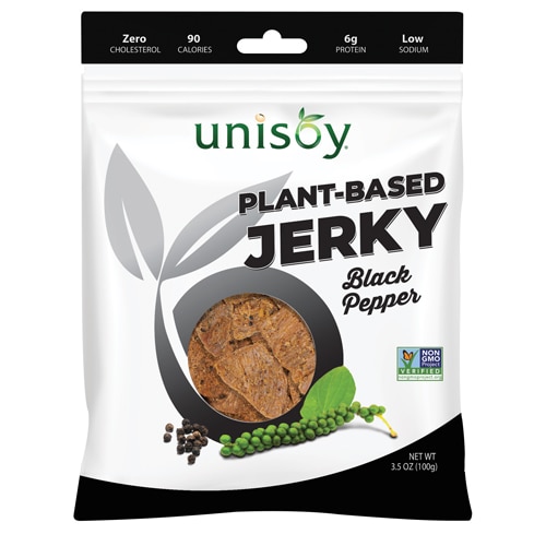 Unisoy Vegan Jerky Cracked Black Pepper