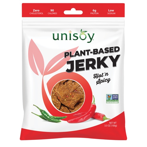 Unisoy Vegan Jerky Hot 'n Spicy