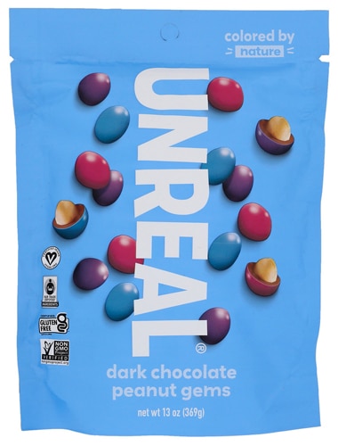 Unreal Gems Gluten Free Dark Chocolate Peanut