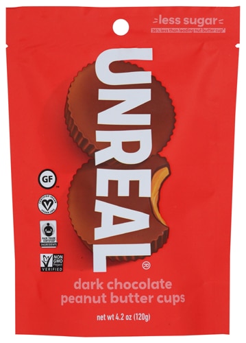 Unreal Peanut Butter Cups Vegan Dark Chocolate