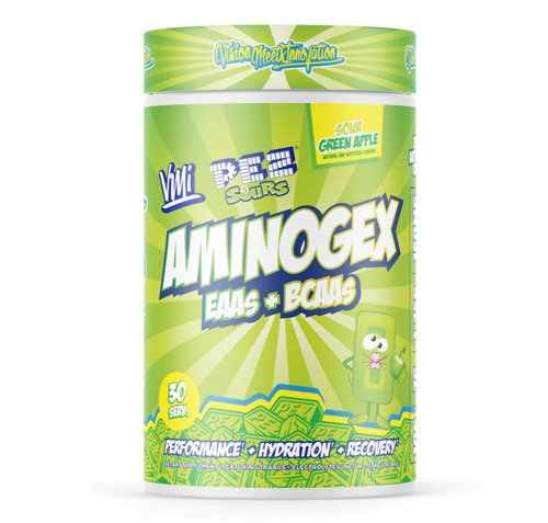 VMI Sports Aminogex Ultra BCAA-EAA PEZ - 30 Servings Sour Apple