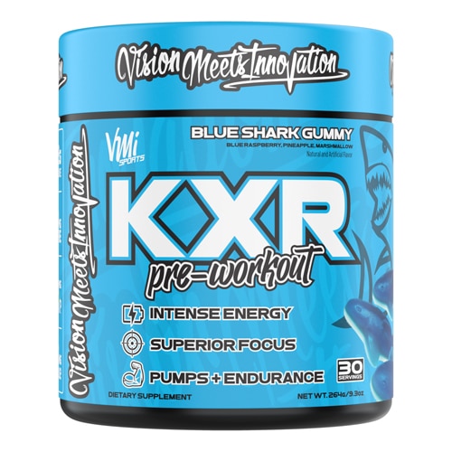 VMI Sports KXR Pre Workout Blue Shark Gummy