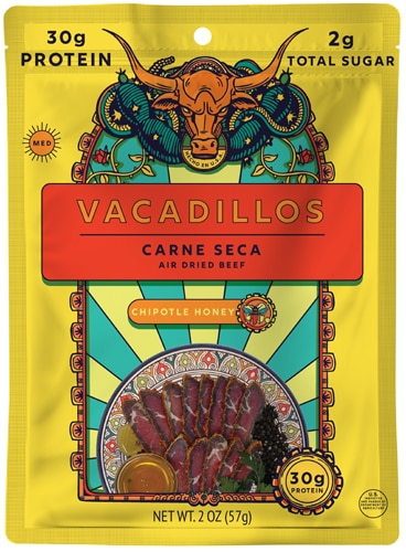 Vacadillos Carne Seca Air Dried Beef Chipotle Honey