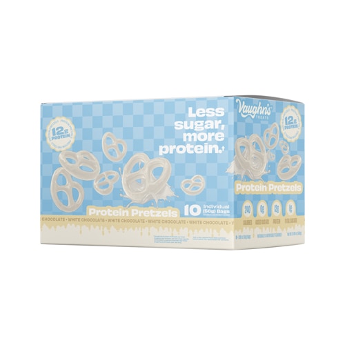 Vaughn's Treats Protein Pretzels - Low Sugar High Protein White Chocolate