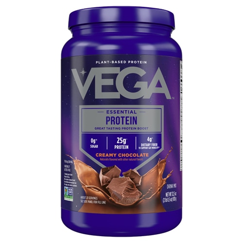 Vega Essential Protein - Plant Based Vegan Protein Powder Creamy Chocolate