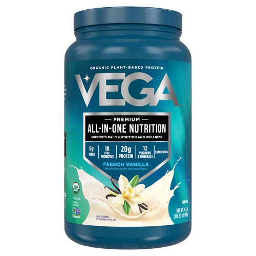 Vega Organic All-In-One Nutrition Protein Powder French Vanilla