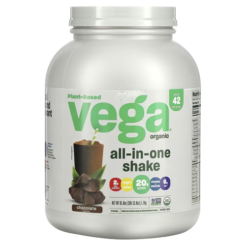 Vega Organic All-in-One Vegan Protein Powder Chocolate