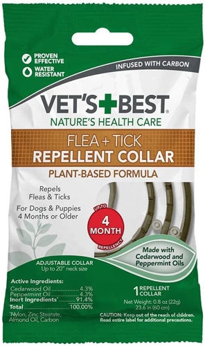 Vet's Best Flea + Tick Repellent Dog Collar 20 Inch