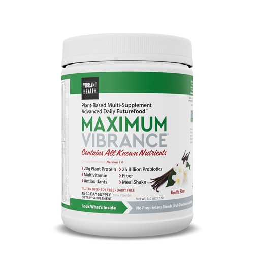 Vibrant Health Maximum Vibrance™ Multi-Supplement Powder Vanilla Bean