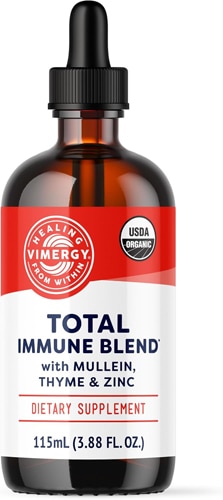 Vimergy Total Immune Blend Liquid Supplement - All-Season Zinc Thyme and Mullein Drops