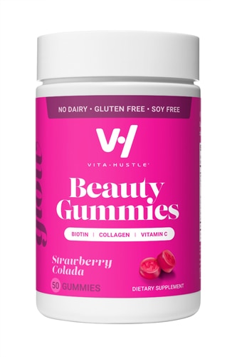 VitaHustle Beauty Gummies Strawberry Colada