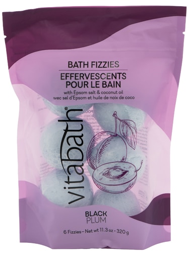 Vitabath Bath Fizzies Black Plum