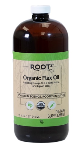 Vitacost-Root2 Organic Flax Oil Lignan supplies Omega 3-6-9 Fatty Acids