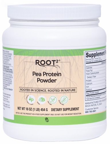 Vitacost-Root2 Pea Protein Powder - Vegan - Non GMO and Gluten Free Unflavored