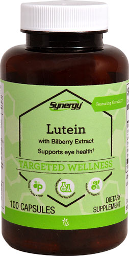 Vitacost-Synergy Lutein with Bilberry Extract Featuring FloraGlo®