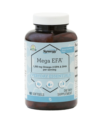 Vitacost-Synergy Mega EFA® 1200 mg Omega 3 EPA & DHA