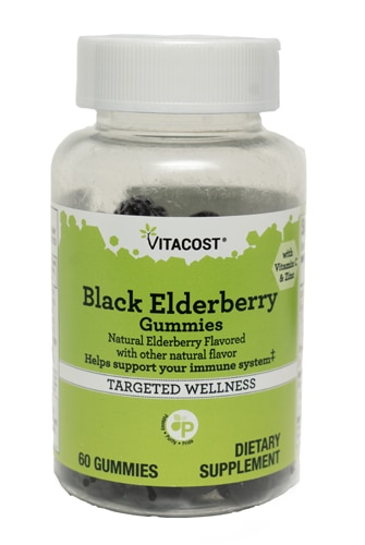 Vitacost Black Elderberry Gummies with Vitamin C & Zinc