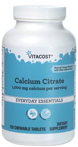 Vitacost Calcium Citrate Orange Vanilla