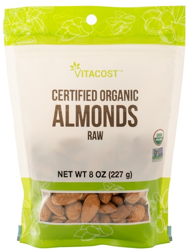 Vitacost Certified Organic Almonds Raw Non-GMO Kosher