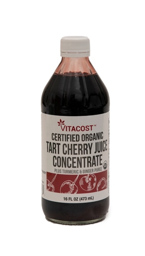 Vitacost Certified Organic Tart Cherry Juice Concentrate Plus Turmeric & Ginger Puree