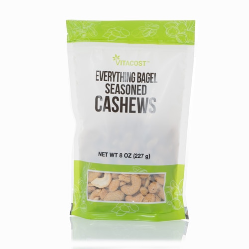 Vitacost Everything Bagel Seasoned Cashews Kosher