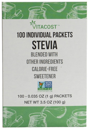 Vitacost Gluten Free Non-GMO Stevia Calorie Free Sweetener Blend