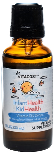 Vitacost InfantHealth KidHealth Vitamin D3 Drops