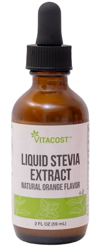 Vitacost Liquid Stevia Extract Natural Orange