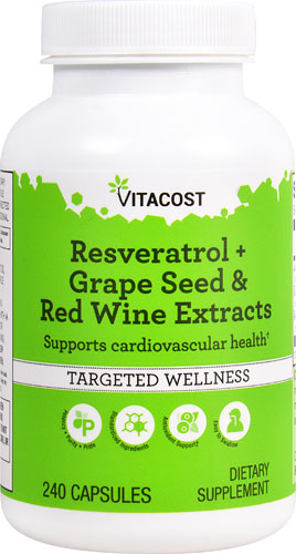 Vitacost Resveratrol + Grape Seed & Red Wine Extracts