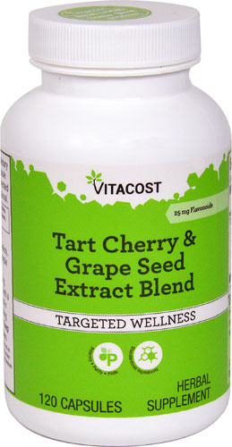 Vitacost Tart Cherry & Grape Seed Extract Blend - Standardized