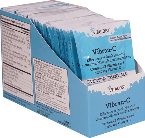 Vitacost Vibran-C Effervescent Drink Mix Natural Orange