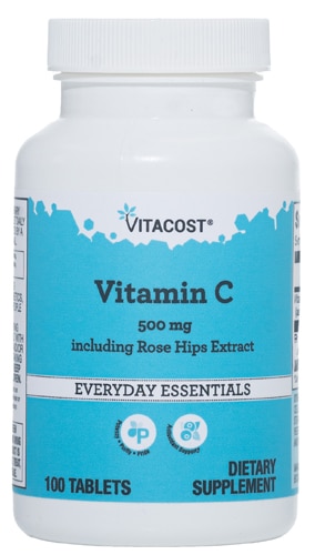 Vitacost Vitamin C 500 mg including Rose Hips - 100 Tablets