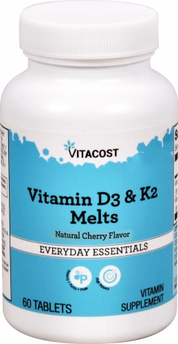 Vitacost Vitamin D3 & K2 Natural Cherry Flavored