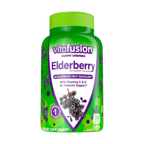 Vitafusion Elderberry Adult Gummies Natural Berry