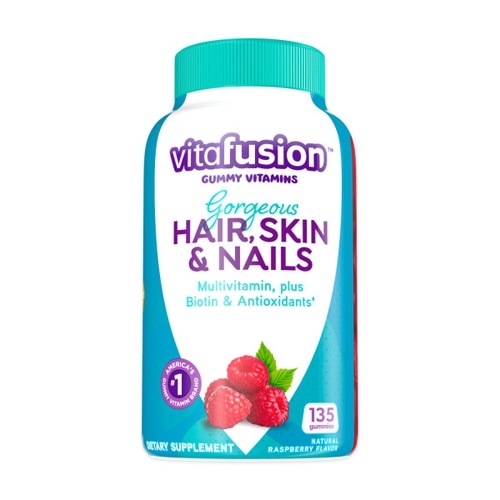 Vitafusion Gorgeous Hair Skin & Nails Multivitamin Natural Raspberry