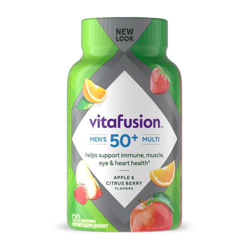 Vitafusion Men's 50+ Multi Apple & Citrus Berry