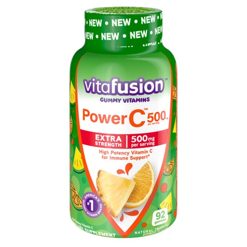 Vitafusion Power C Extra Strength Adult Gummies Natural Tropical Citrus