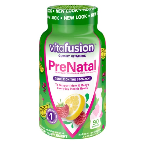 Vitafusion PreNatal Gummy Vitamins Natural Raspberry Lemonade