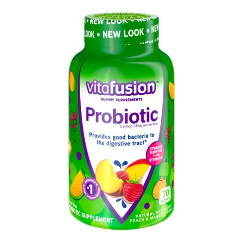 Vitafusion Probiotic Natural Raspberry Peach & Mango