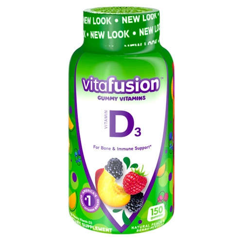 Vitafusion Vitamin D3 Gummies Natural Peach & Berry