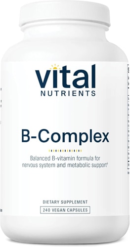 Vital Nutrients B-Complex Balanced High Potency B Vitamin Complex