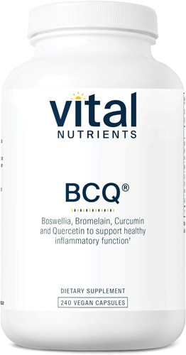 Vital Nutrients BCQ Boswellia Bromelain Curcumin & Quercetin - Healthy Inflammatory Response