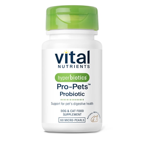 Vital Nutrients Hyperbiotics Pro-Pets Probiotic for Dogs & Cats Meat Flavor