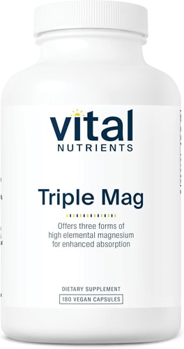 Vital Nutrients Triple Magnesium Complex - High Elemental Magnesium Formula